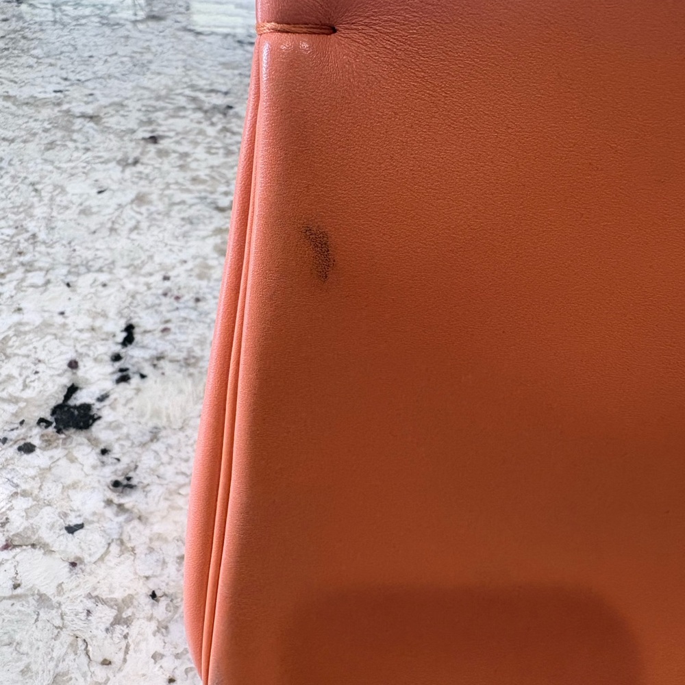 Salvatore Ferragamo Tangerine Studio Top-Handle Satchel AS-IS Handbag w/ Clutch - Picture 5 of 7